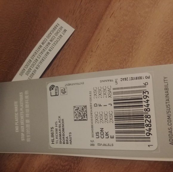 Adidas TLRD Impact Training High-Support Bra. NWT 2XSC - Picture 4 of 7